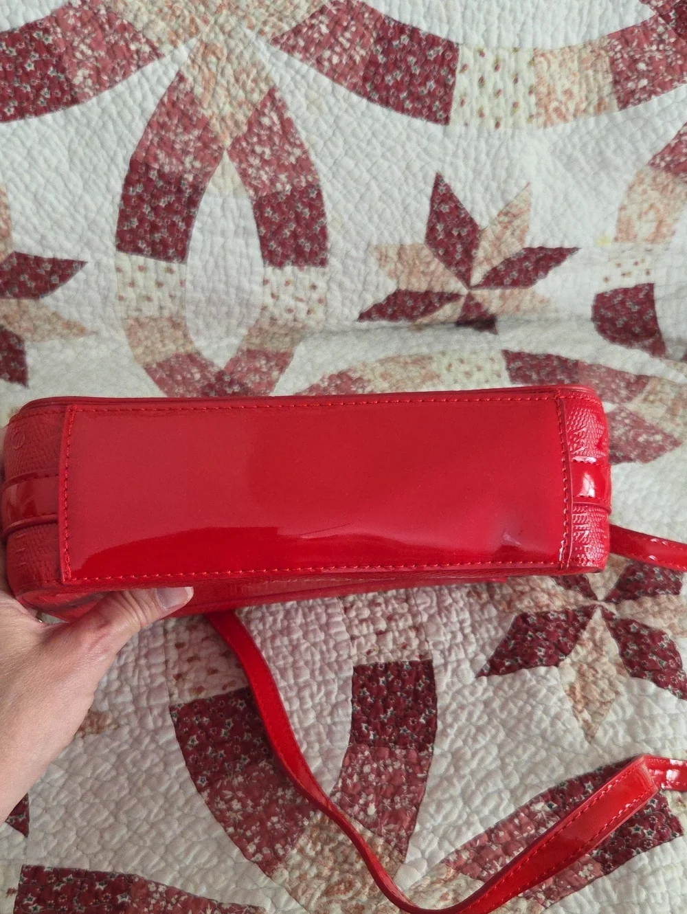 Valentino by Mario Red Crossbody Vegan Leather NWOT